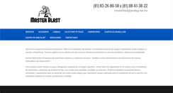 Desktop Screenshot of masterblast.com.mx