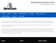 Tablet Screenshot of masterblast.com.mx